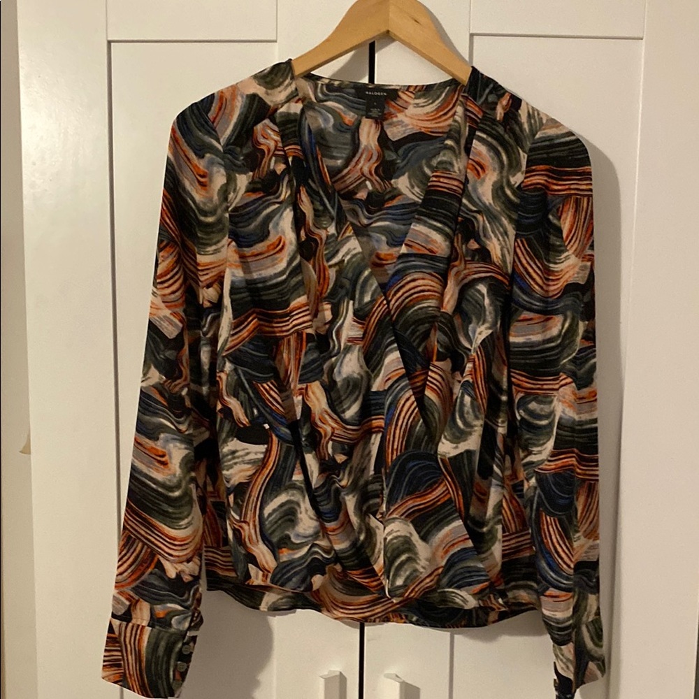 Multicolor Abstract Women's Top